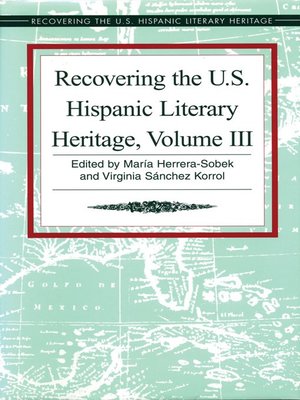 cover image of Recovering the U. S. Hispanic Literary Heritage, Volume III